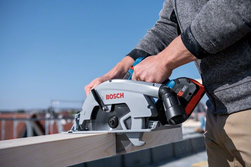 Sierra Circular Inalámbrica Bosch Professional Biturbo Gks 18v-70 L Sin Batería Ni Cargador, En L-Boxx
