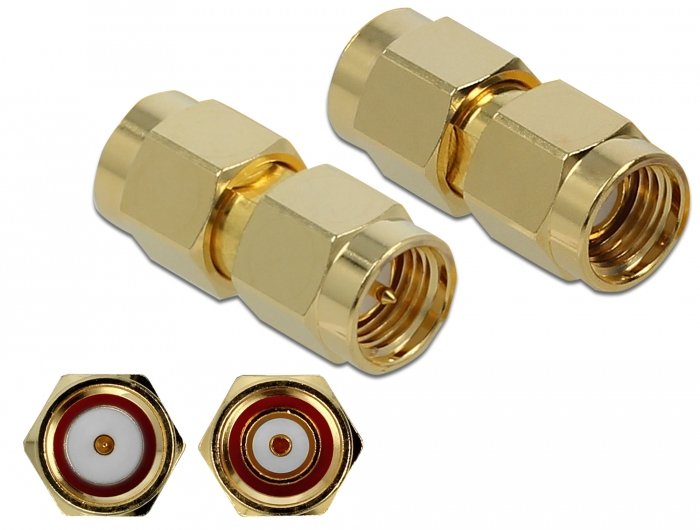 Delock Adapter Rp-Sma Stecker Zu Sma Stecker 10 Ghz