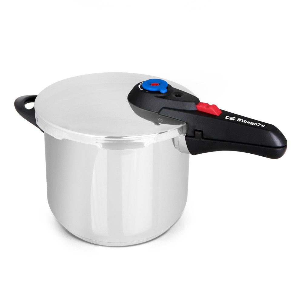 Orbegozo Hp 10006 Olla Super Rapida - Capacidad 10 Litros - Cinco Sistemas De Seguridad - Fondo Termo Difusor - Apto