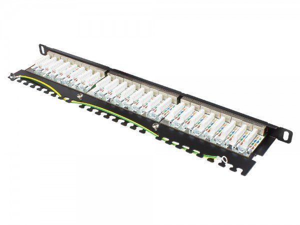 Good Connections Patchpanel 19"Cat. 6 24-P. 0,5 He Schw.