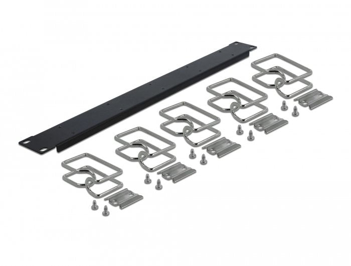 Delock 19" Panel De Gestión De Cables Negro