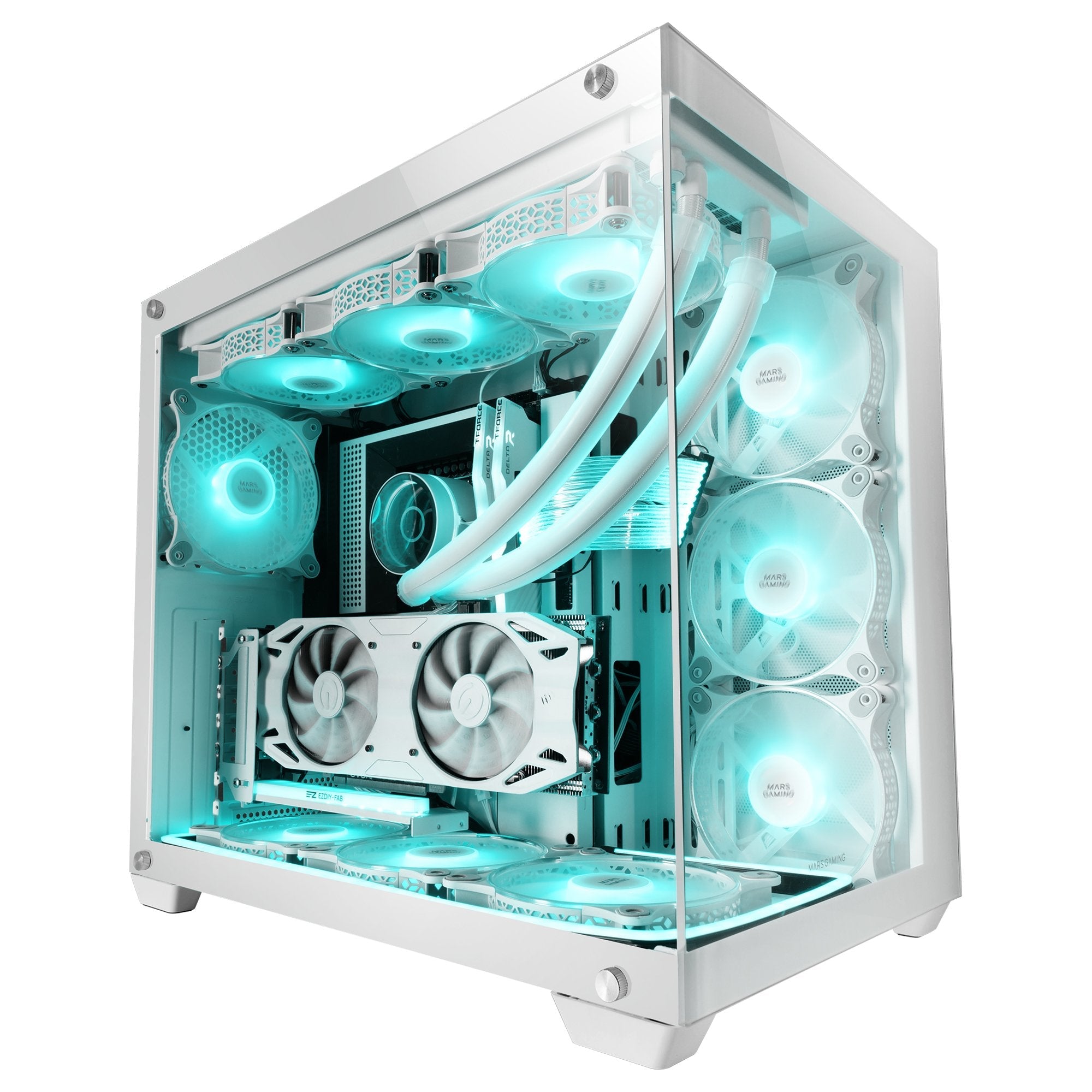 Caja Gaming Torre Mars Gaming Mcv4 Blanca