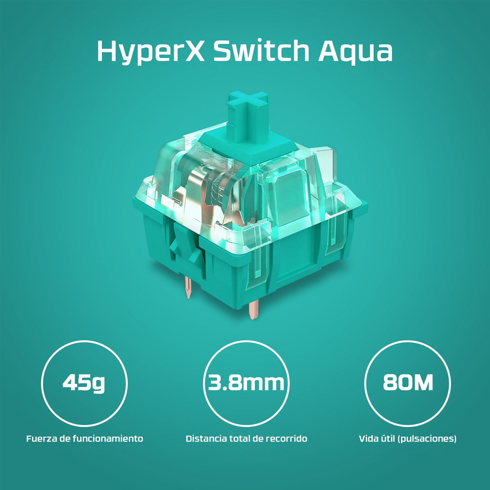 EAN 0196548062034 - HyperX Alloy Origins PBT HX Red Gaming Keyboard teclado Juego USB No Negro imagen 8
