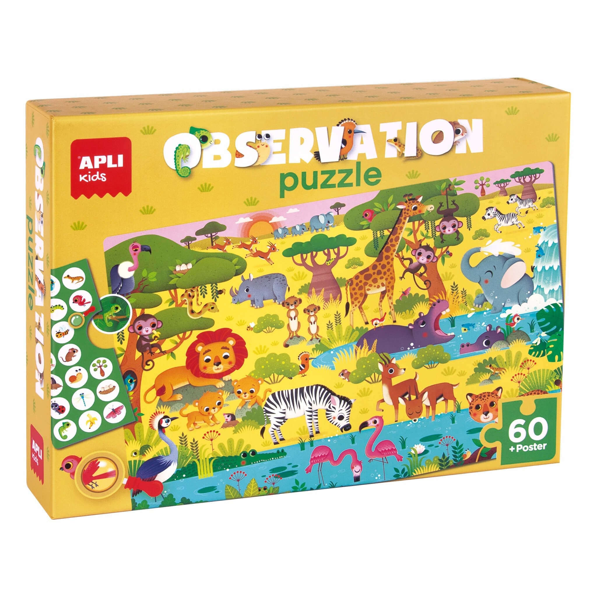 Apli Puzzle Observación Junior Selva 60 Piezas +4 Años