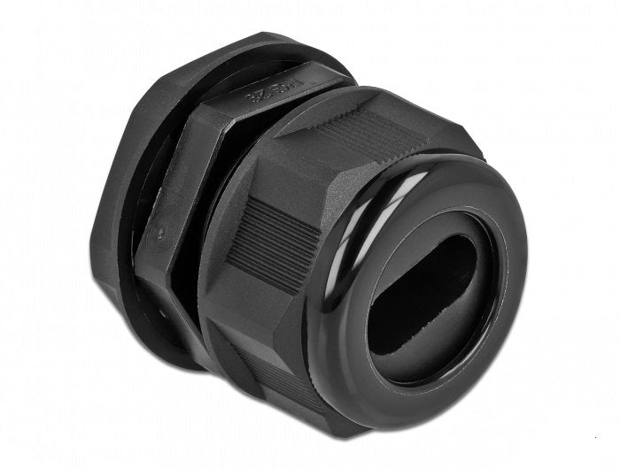Delock Cableverschraubung Pg29 Für Flachcable Schwarz 2 Stück