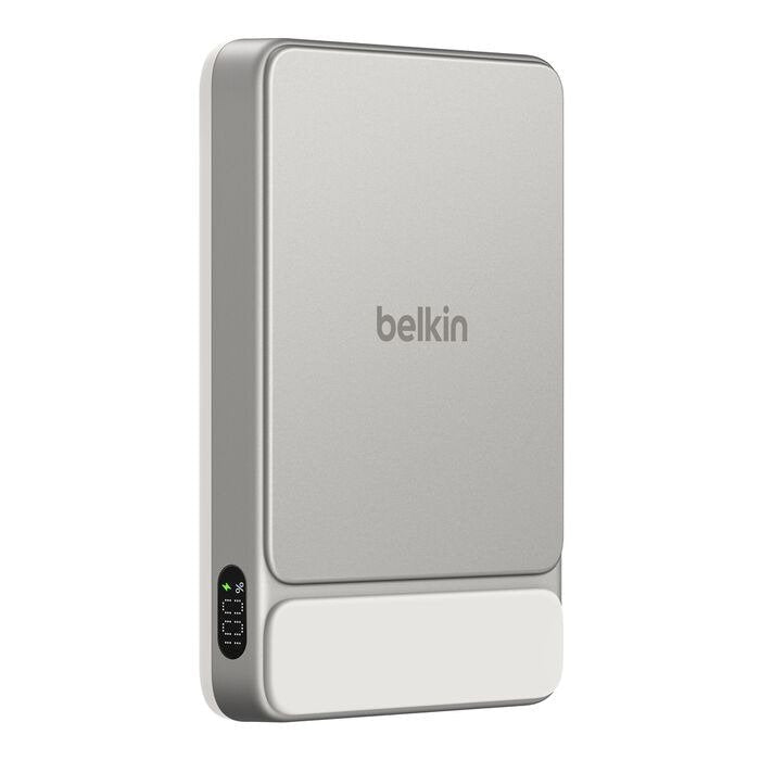 Belkin Ultracharge Pro 10k Qi2 25w Pd30w Slim Magnetic Display Powerbank Sand Metal