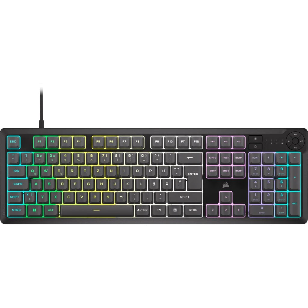 Corsair K55 Core Rgb (Negro, De-Layout, Rubberdome) Ch-9226d65-De