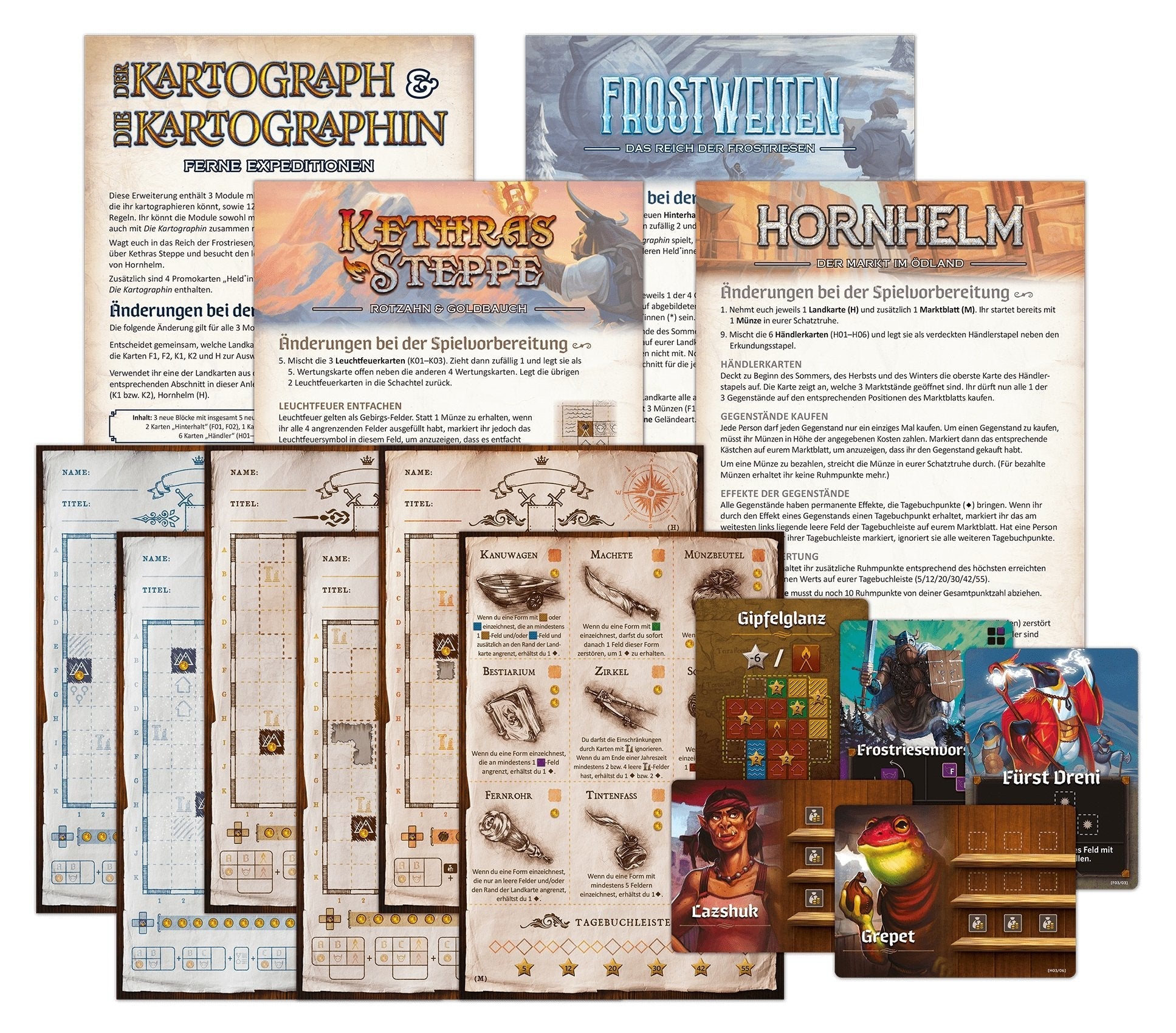Pegasus The Cartographer & The Cartographer: Distant Expeditions, Expansión Del Juego De Mesa 51314g