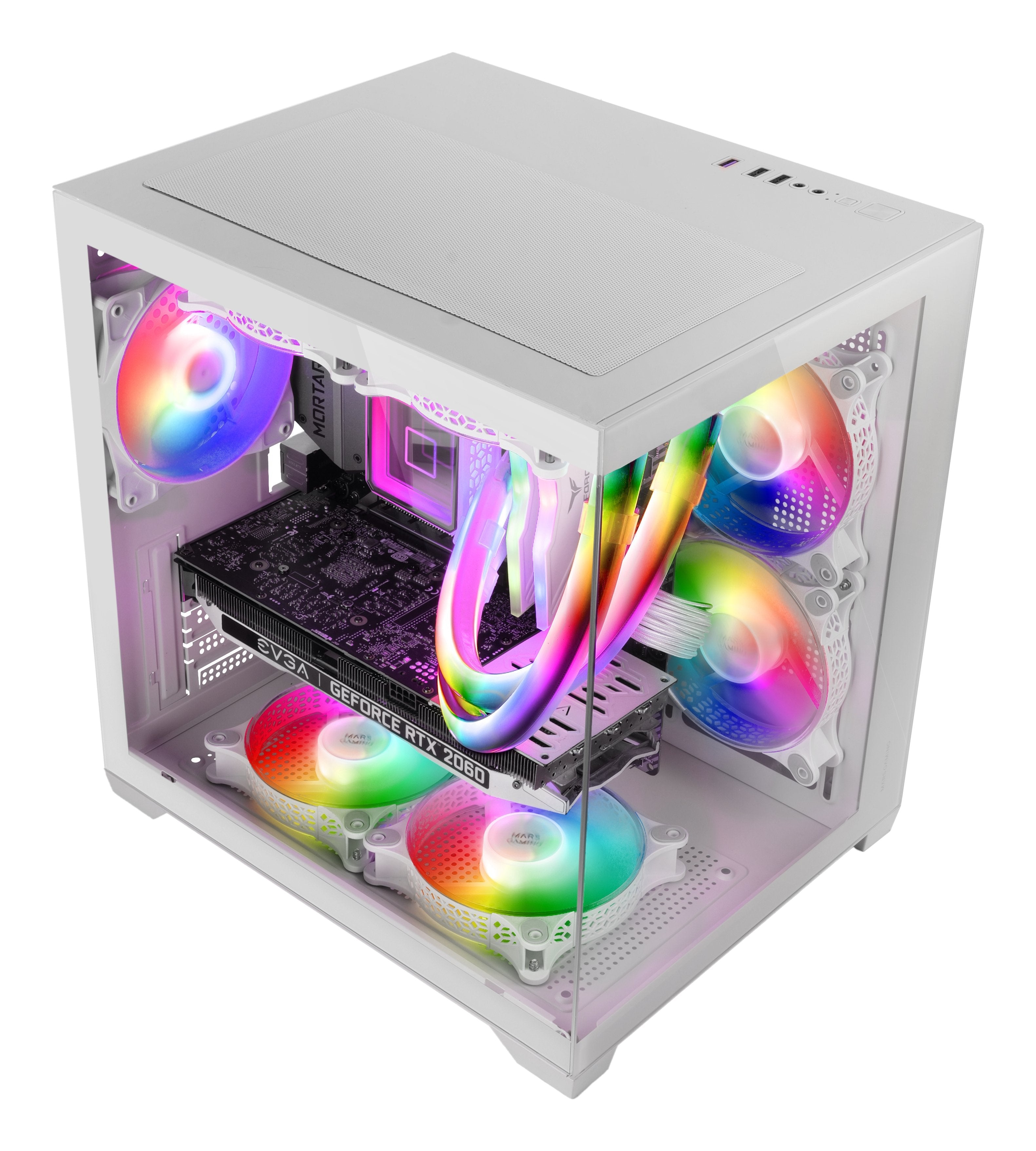 EAN 8435693109594 - Mars Gaming MC-VIEW2W Mini Tower Blanco imagen 3