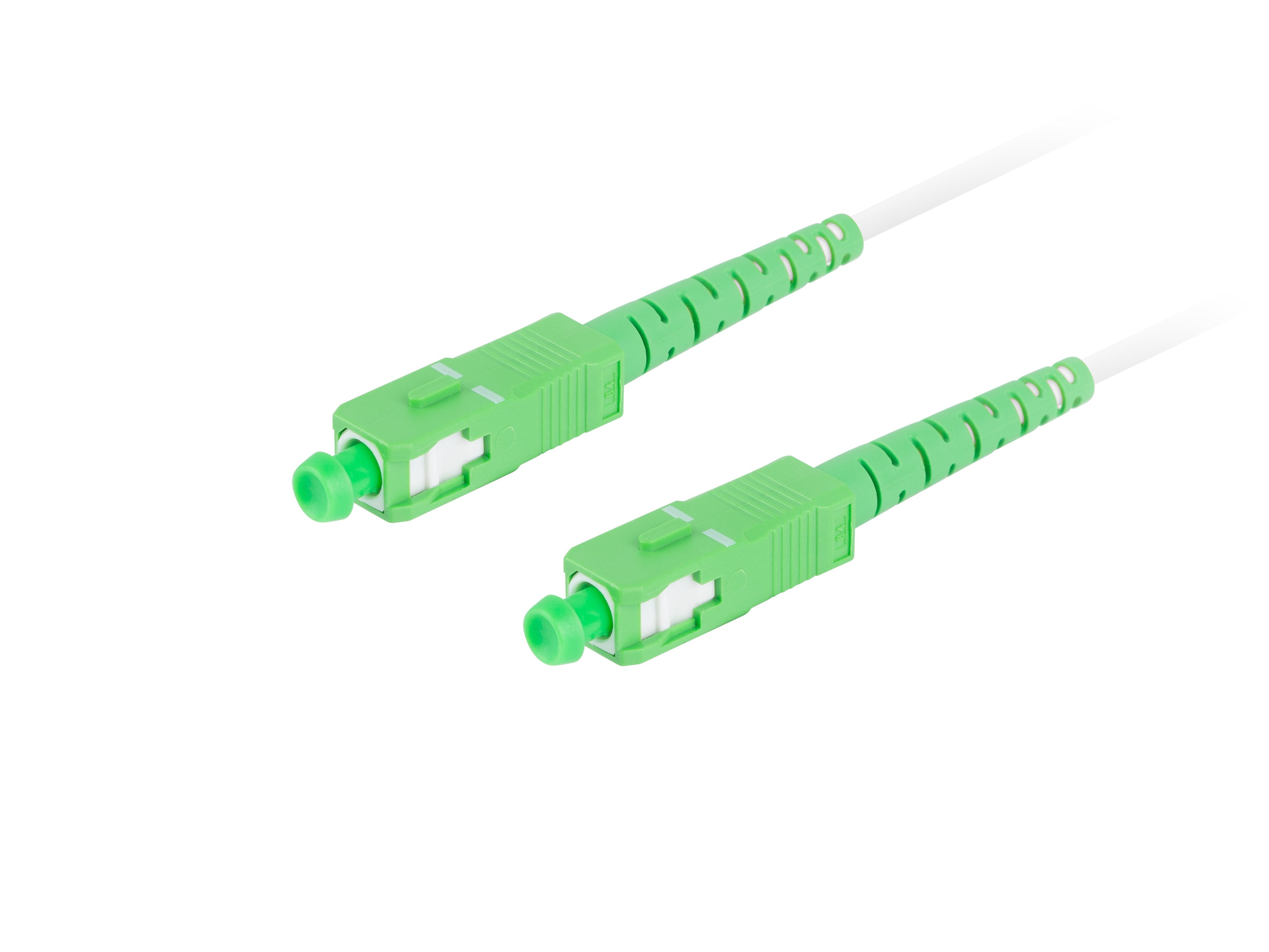 EAN 5901969430745 - Lanberg FO-SASA-SS31-0100-WH Cable de fibra óptica e InfiniBand 10 m SC Blanco imagen 2
