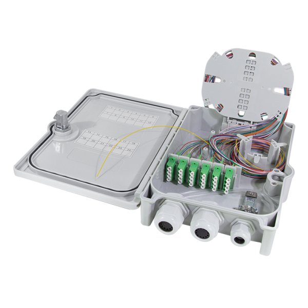 Fttx Distribution Box 24x Lc Apc, Fully Loaded, Ip55