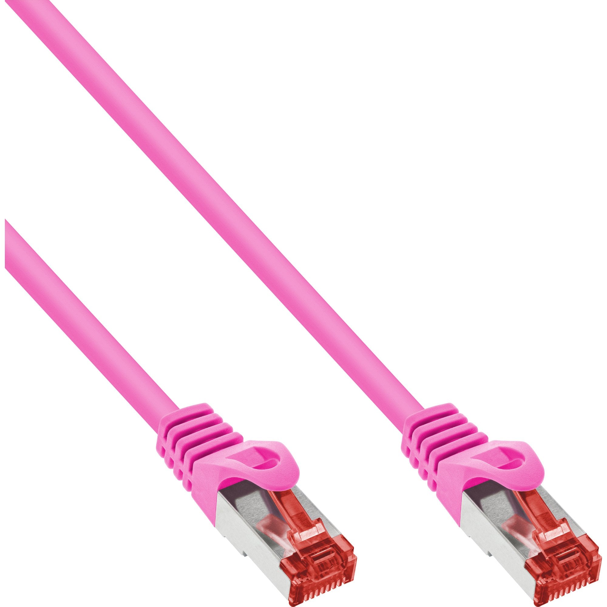 Inline® Cable De Red S/Ftp Pimf Cat.6 250mhz Pvc Cobre Rosa 0.25m