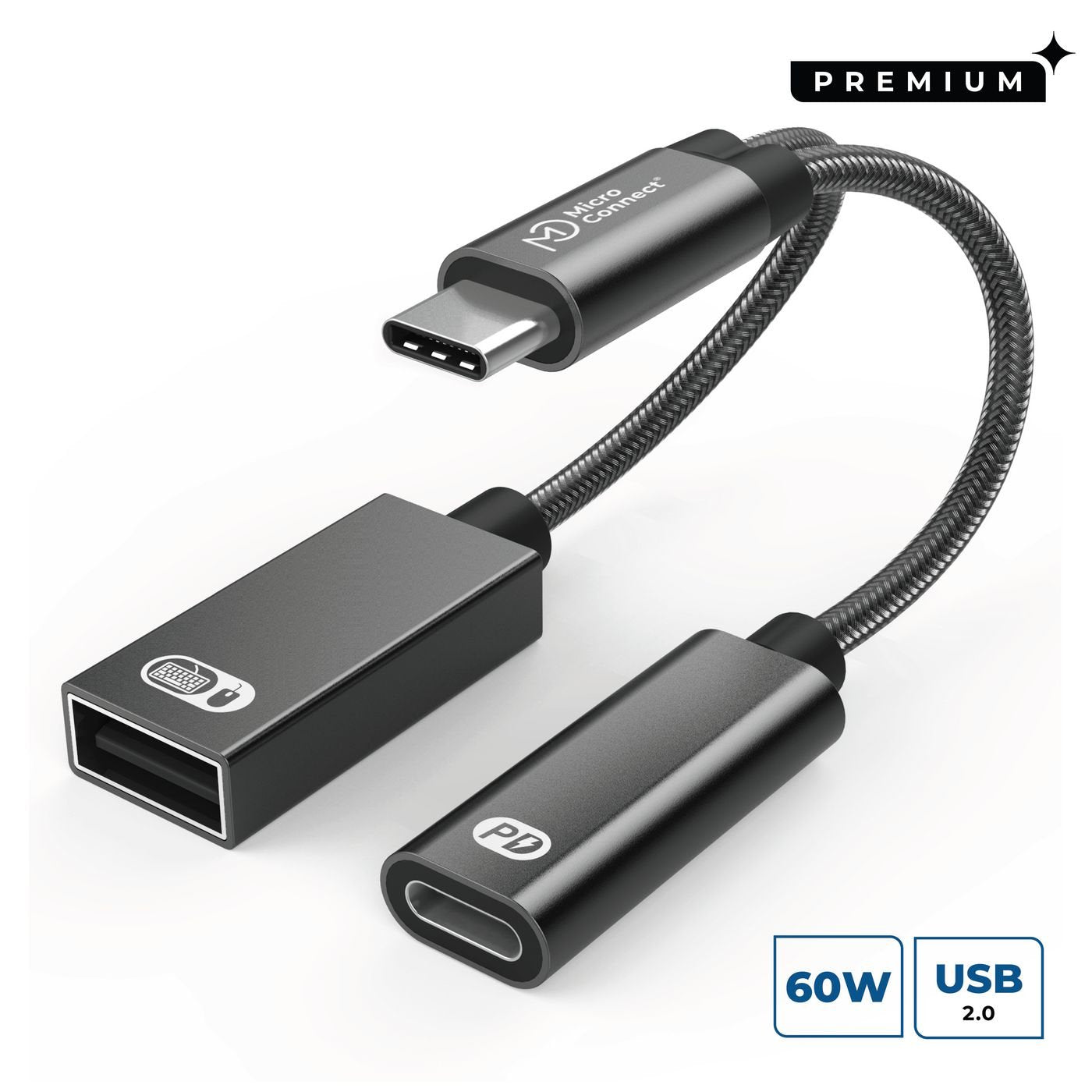 EAN 5715063180235 - Microconnect MC-USBC-CFAF adaptador de cable de vídeo 0,13 m Plata imagen 1