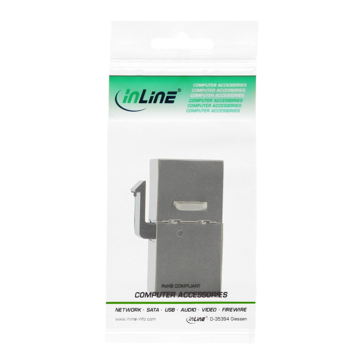 Inline® Rj45 Module Hembra A Hembra Snap-In Cat.6 Stp