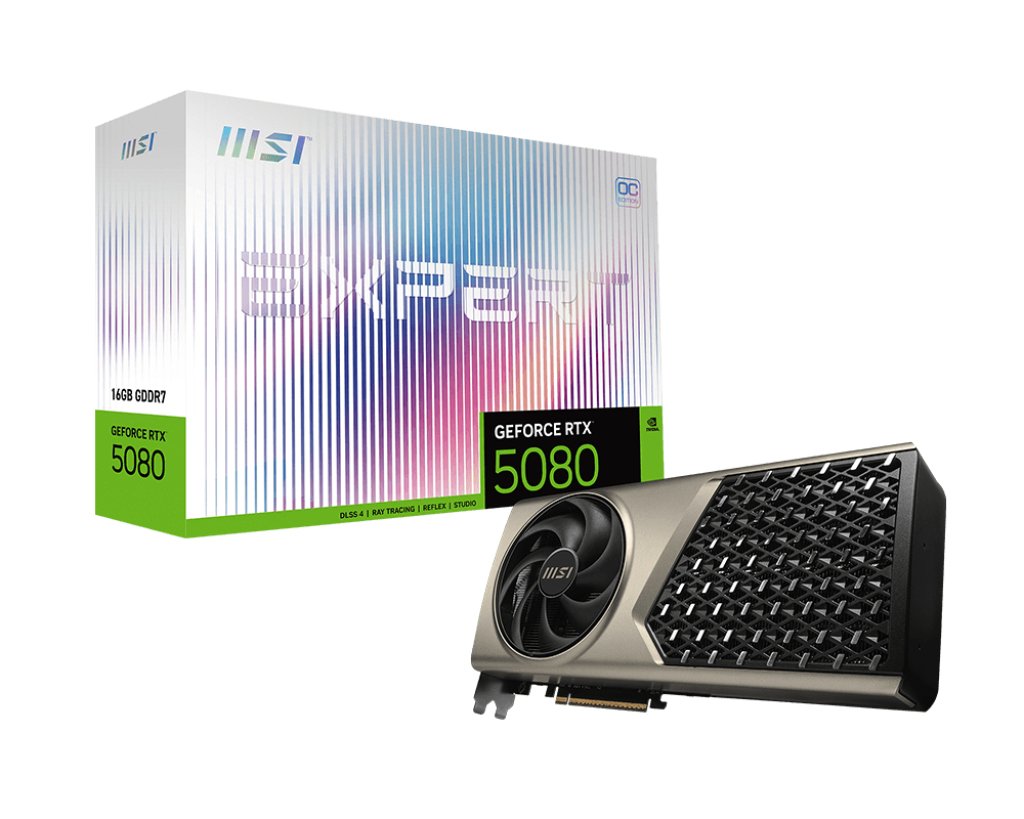 EAN 4711377362245 - MSI GeForce RTX 5080 16GB EXPERT OC NVIDIA GDDR7 imagen 1