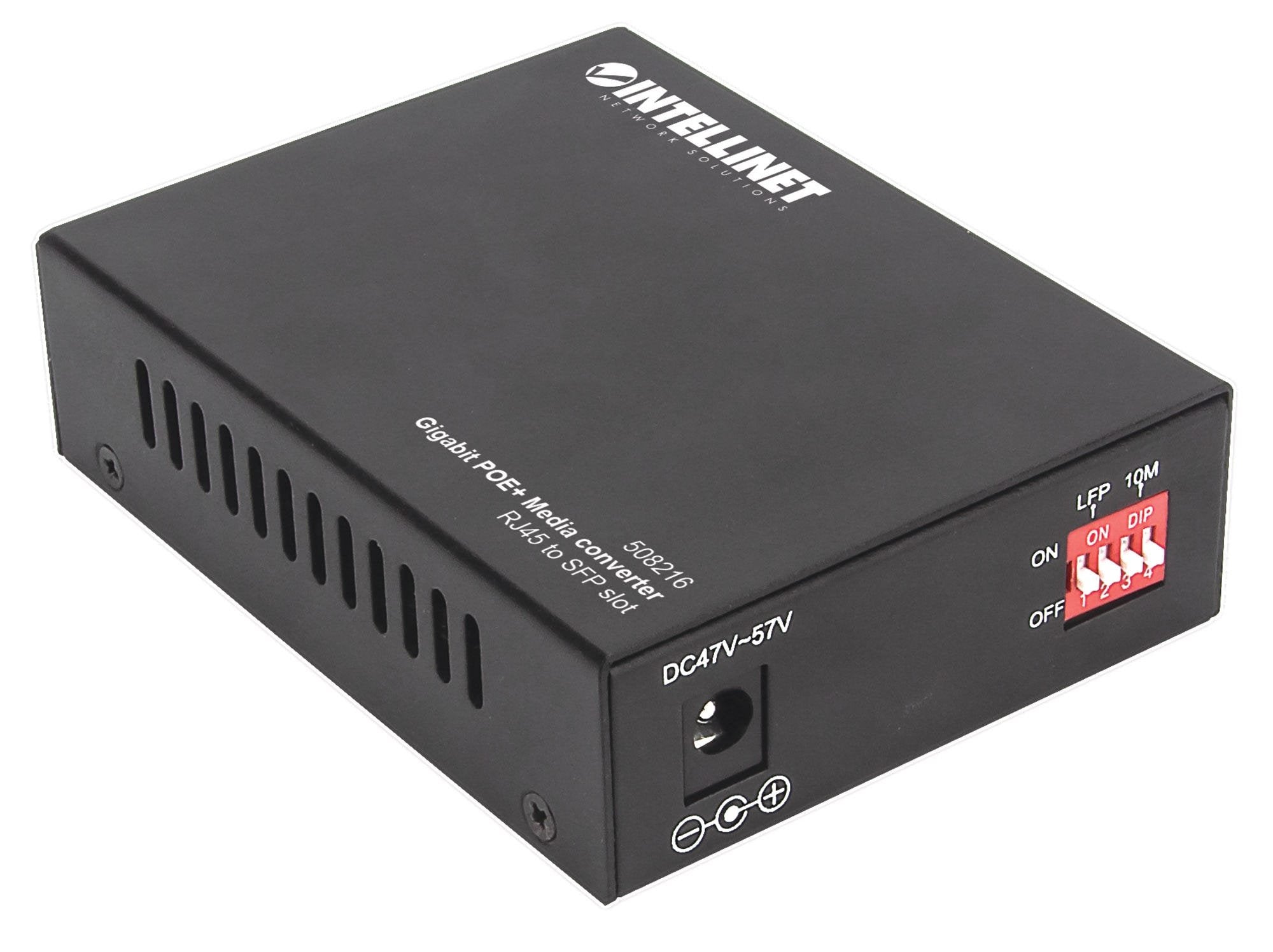 EAN 0766623508216 - Intellinet 508216 convertidor de medio 1000 Mbit/s Negro imagen 6