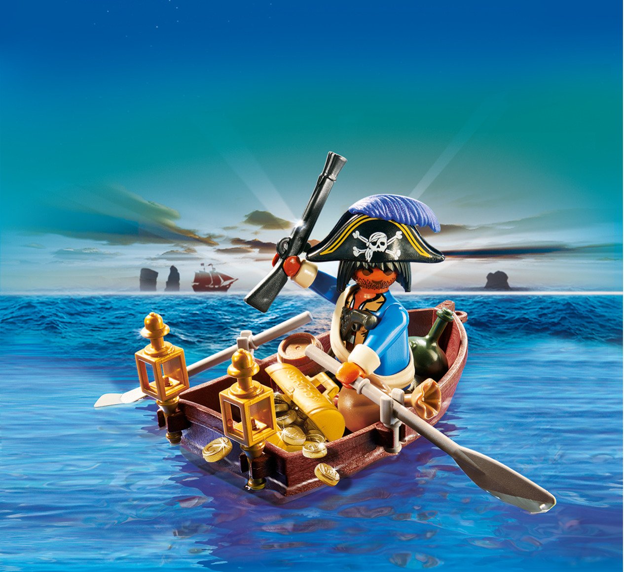 Playmobil Huevo Pirata Con Bote