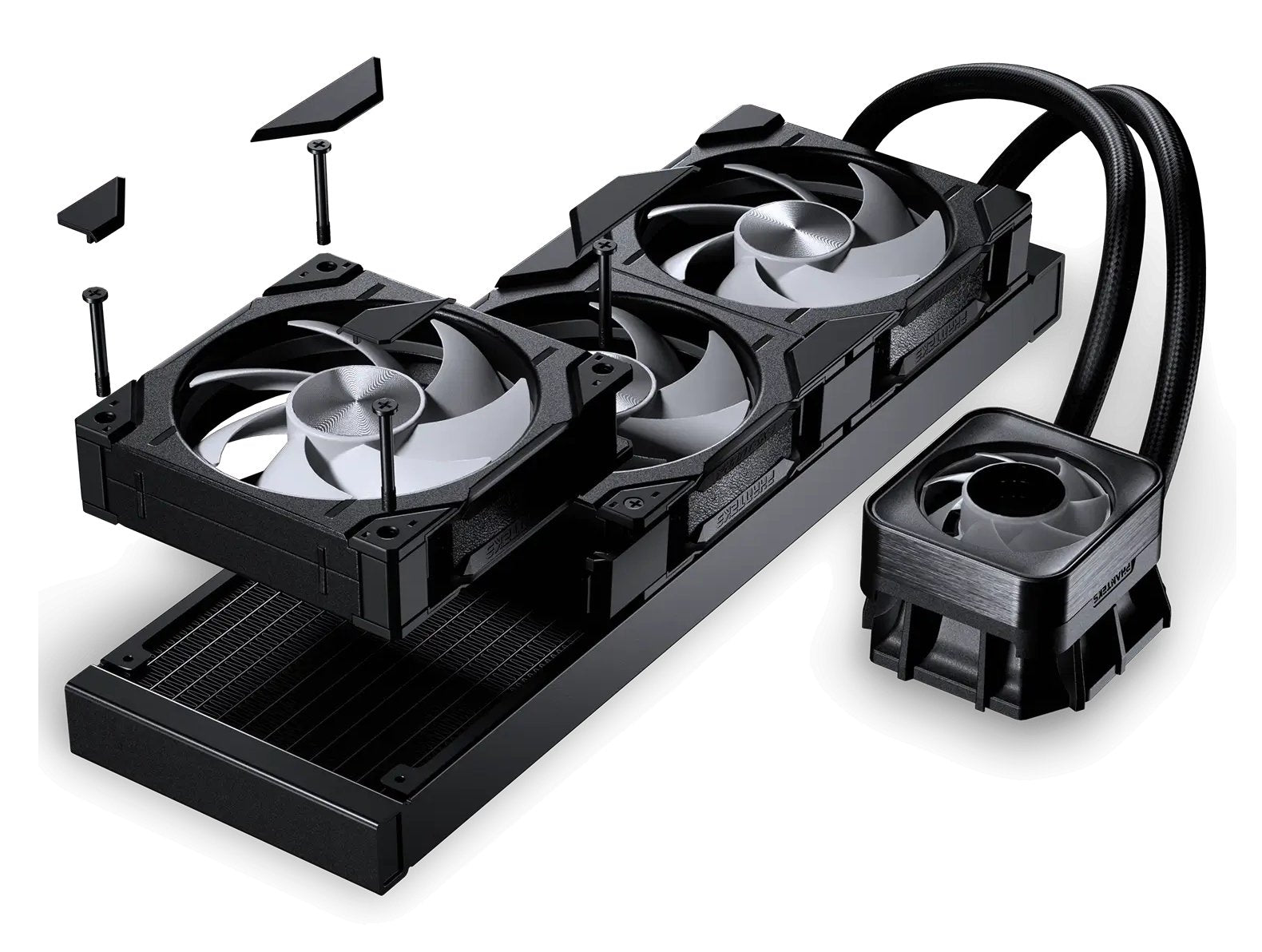 K Phanteks Glacier One 360d30 X2 Drgb Schwarz  Aio-Wasserkühlung