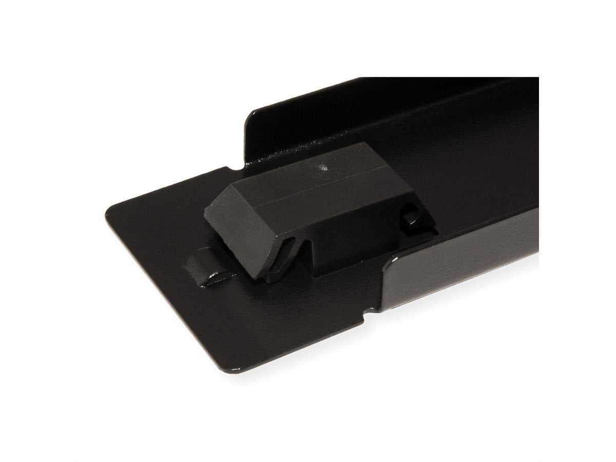 Roline 19-Zoll-Blindplatte Snap-In, 1 He, Schwarz