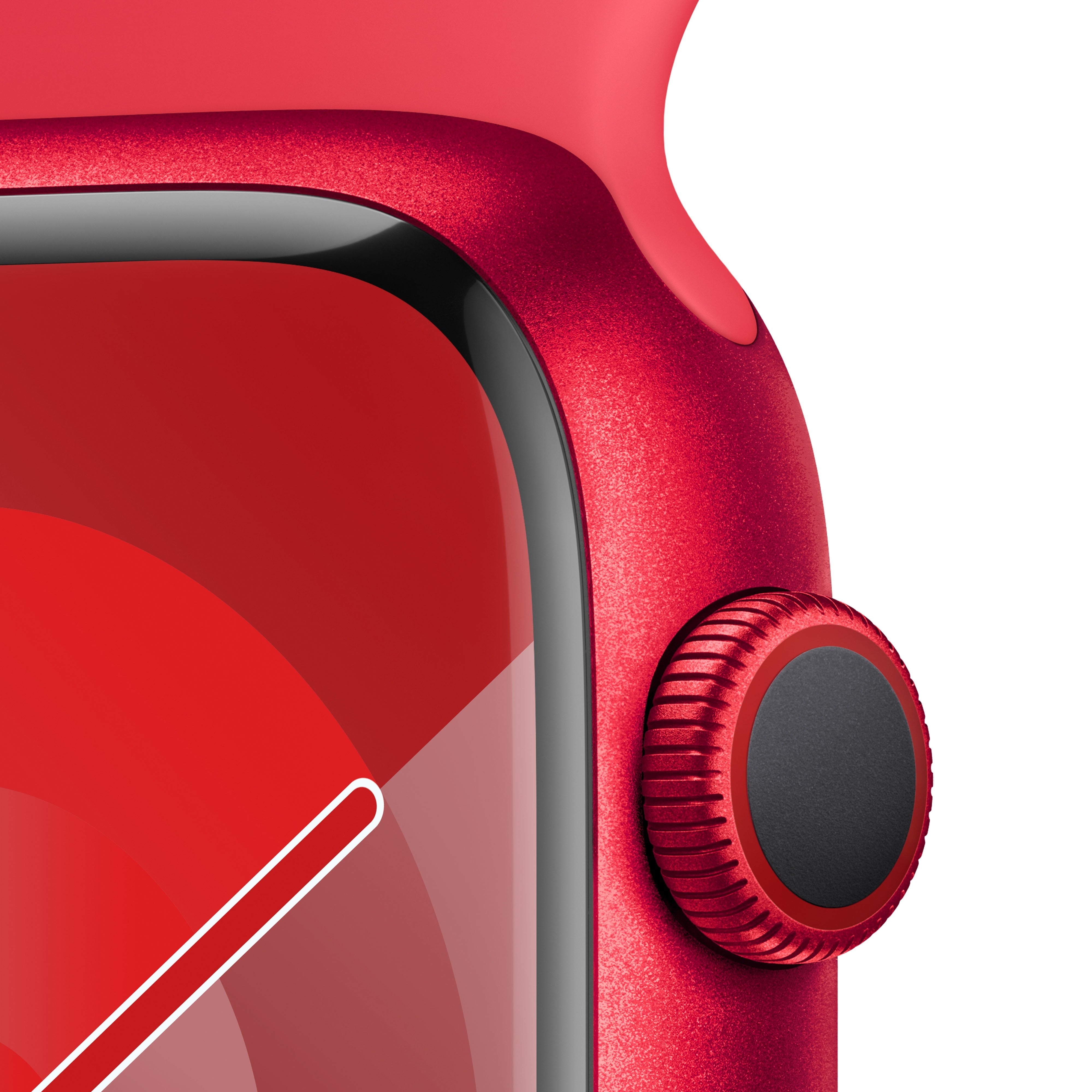 Apple Watch Series 9 Gps 45mm Cellular Caja De Aluminio Rojo Correa Deportiva Rojo M L