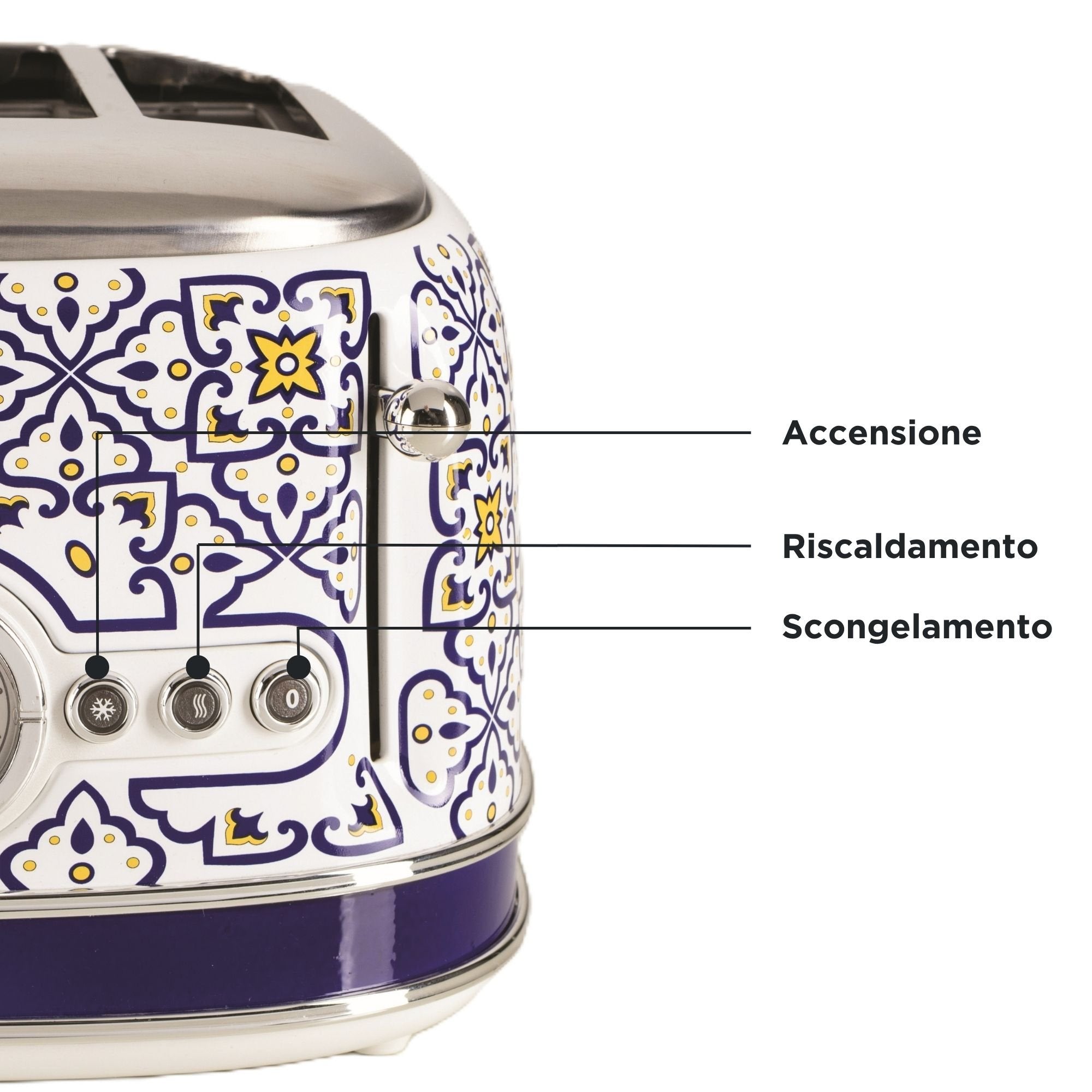 EAN 8003705122918 - Ariete 0156/0C 6 4 rebanada(s) 1630 W Blanco, Azul claro imagen 4