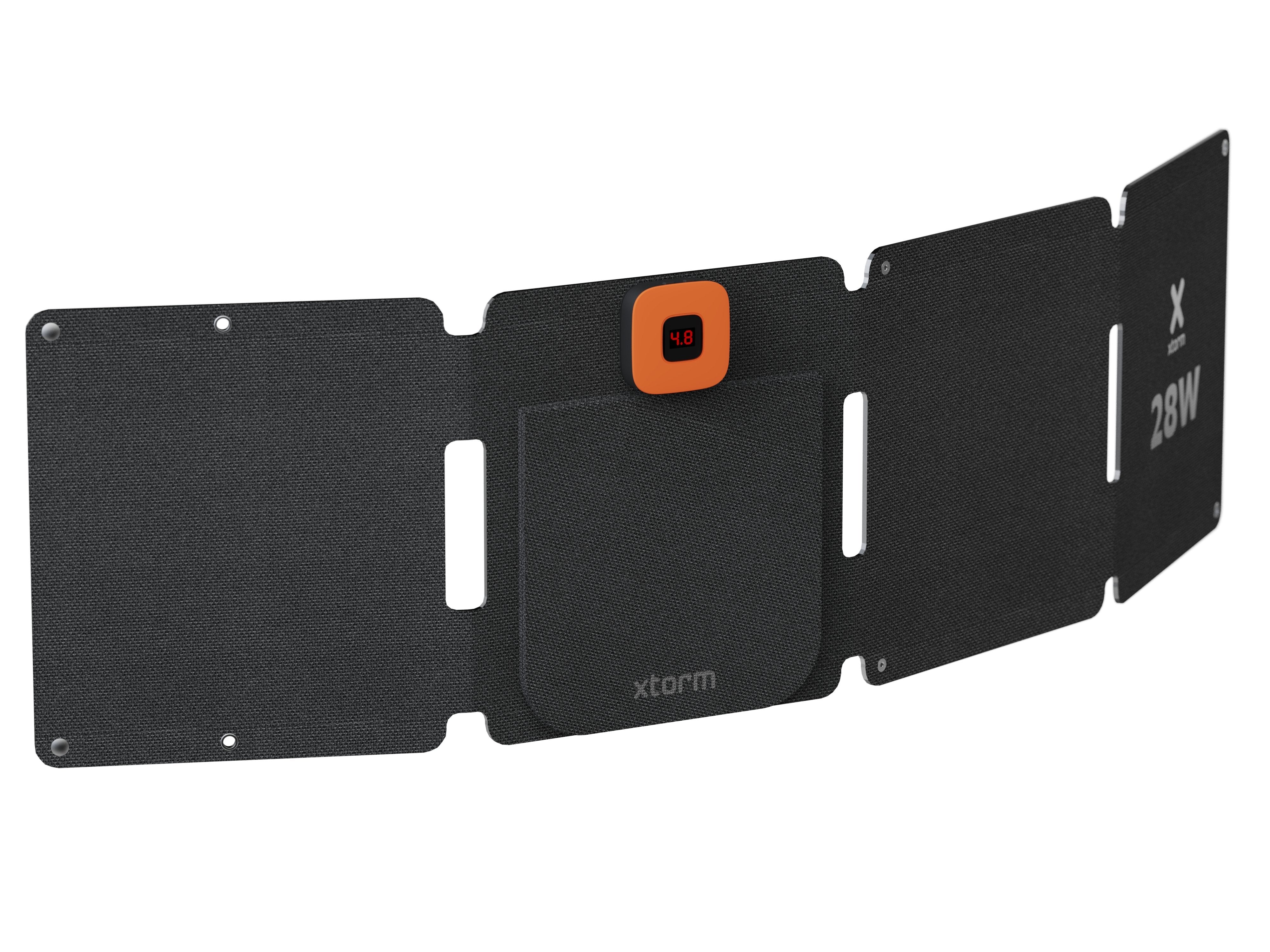 Panel Solar Plegable Xr2s28 28w Negro Xtorm 28w/ Usb-A, Usb-C/ Certificación Ipx4/ Pantalla Lcd