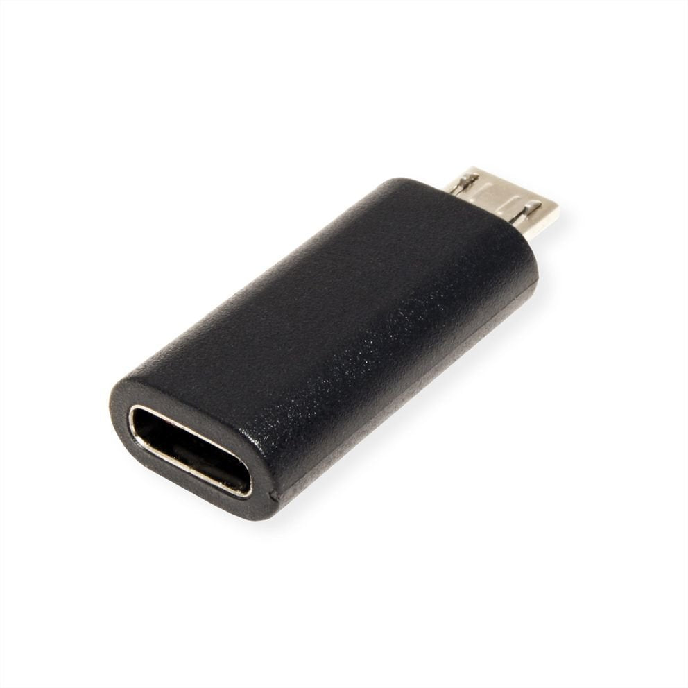 EAN 7630049611306 - VALUE 12.99.3192 cambiador de género para cable Micro-USB B USB-C Negro imagen 3