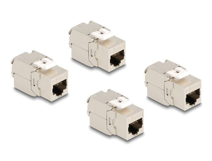 Keystone Modul Rj45 Buchse Cat.6a Stp 4 Stück
