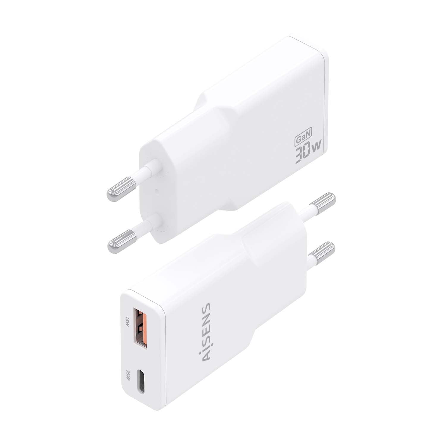 EAN 8435739902530 - AISENS ASCH-30W2P046-W cargador de dispositivo móvil Cámara digital, MP3, MP4, Teléfono móvil, Navegante, imagen 3
