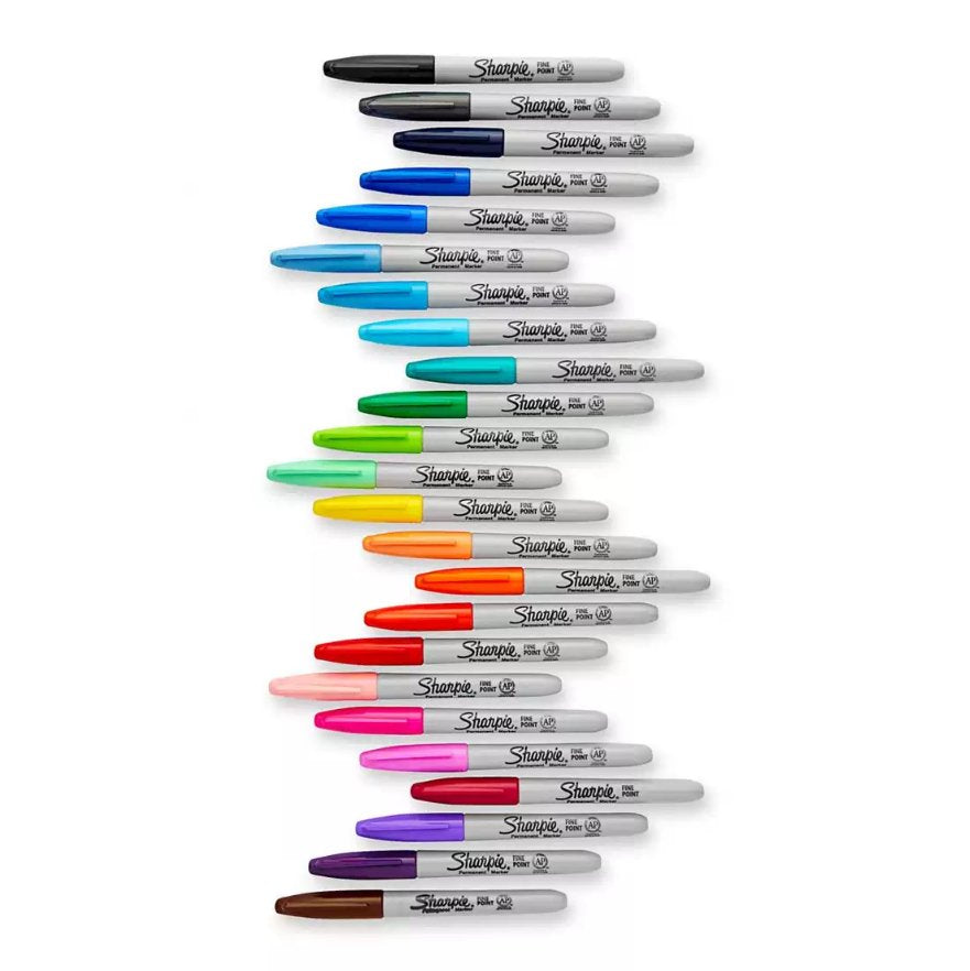 Sharpie Marcador Permanente Fine 0,9mm Azul Punta Redonda