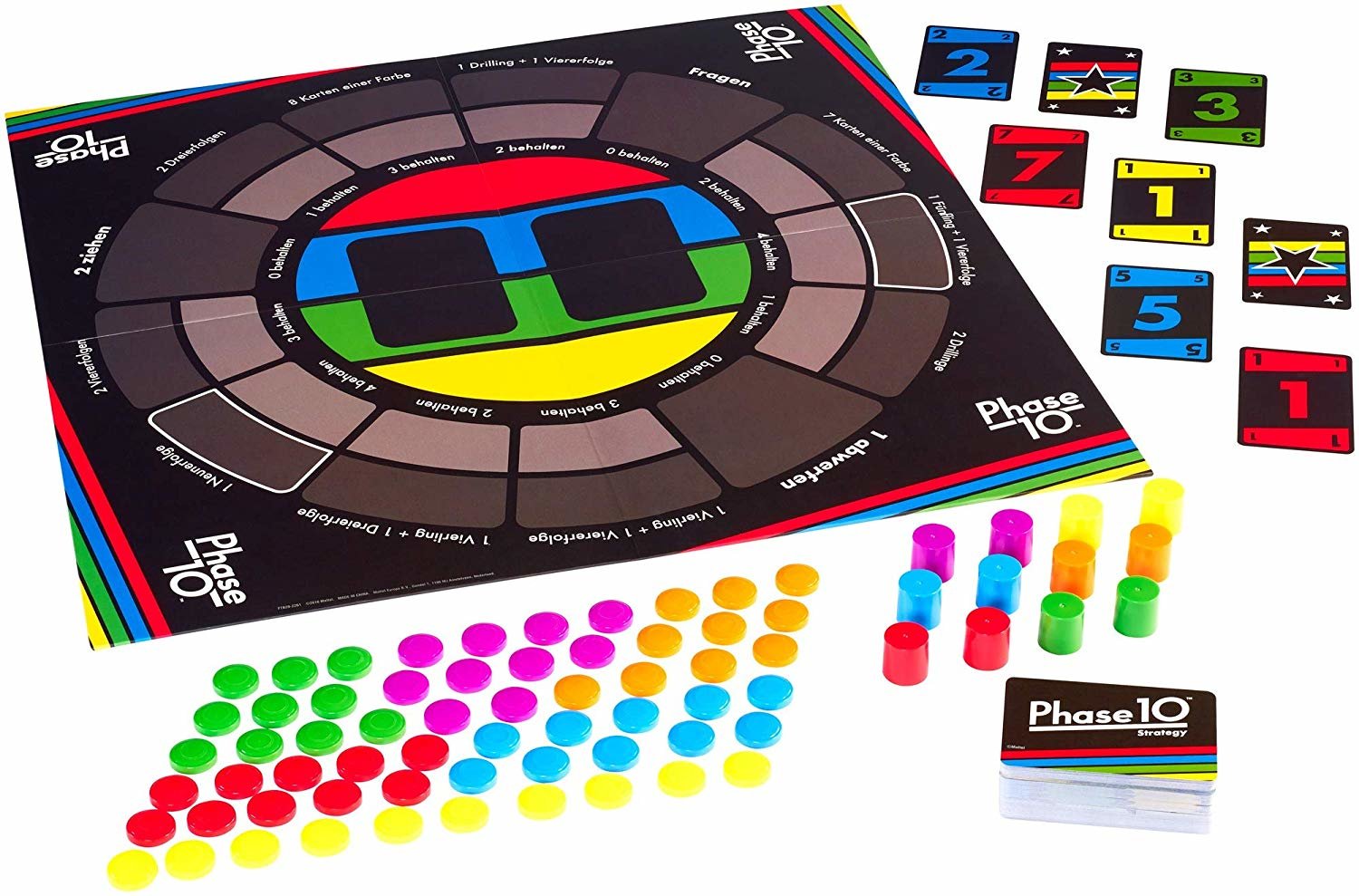 Mattel Games Fase 10 Estrategia Brett Game Ftb29