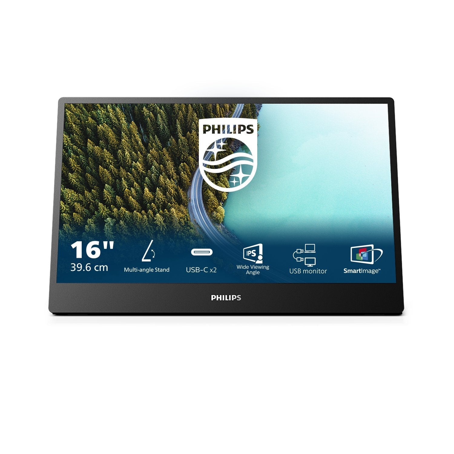 Monitor Philips 16b1p3302d 00 15.6" Ips 1920x1080 Usb-C Black