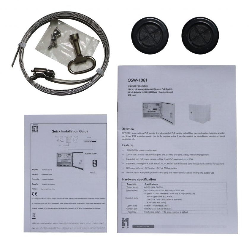 EAN 4015867236437 - LevelOne OSW-1031 switch No administrado 2.5G Ethernet (100/1000/2500) Energía sobre Ethernet (PoE) Negro imagen 4