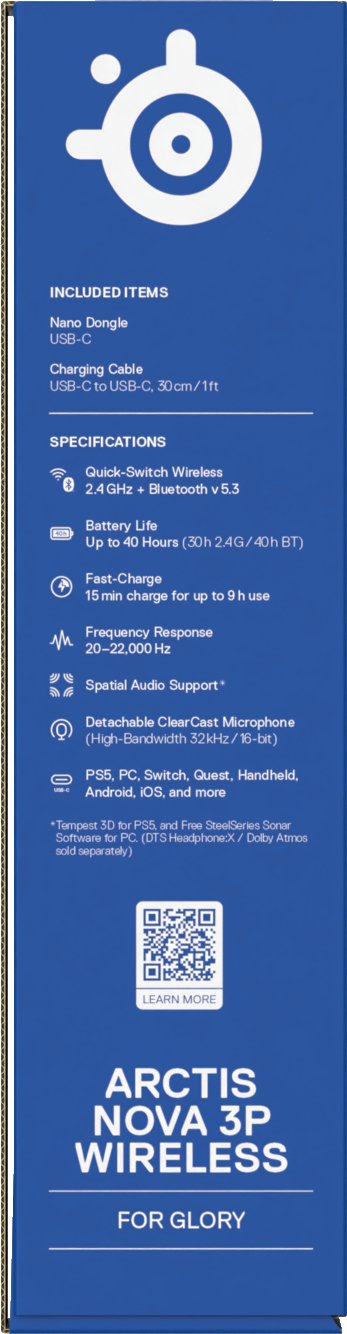 Steelseries Arctis Nova 3p Auriculares Inalámbrico Diadema Música/Uso Diario Bluetooth Blanco