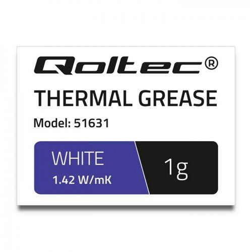 Qoltec 51631 Pasta Termica 1.42 W M-K 1g White