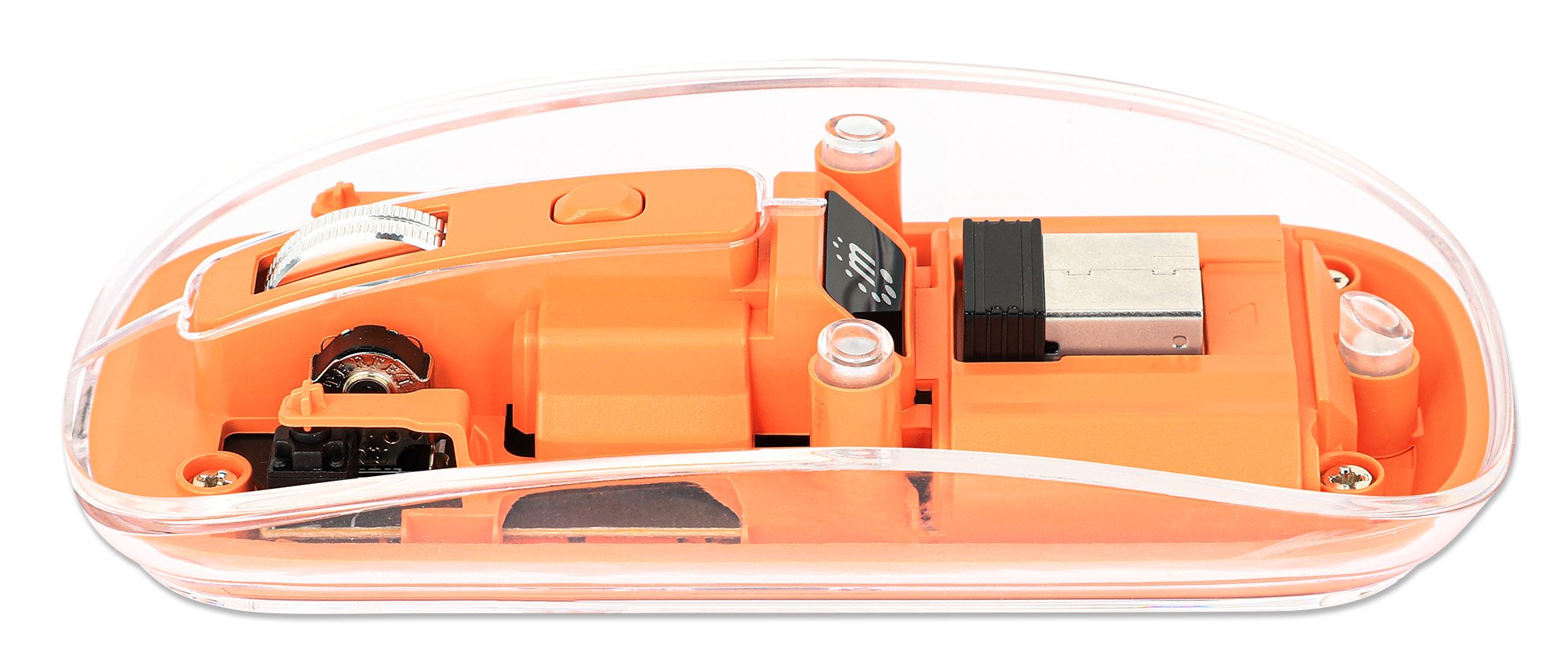 Ratón  Manhattan 190282  Universal Ambidextro Rf Inalámbrico Óptico 1600 Dpi