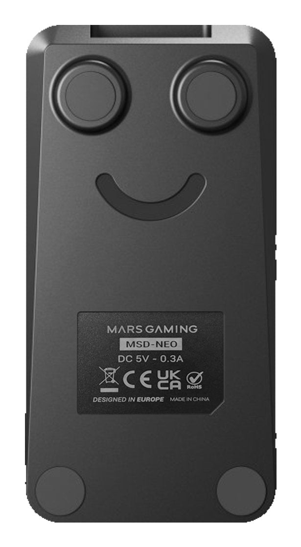Control Deck Mars Gaming Msd-Neo 15 Teclas Lcd 1 Rueda 2 Botones Negro
