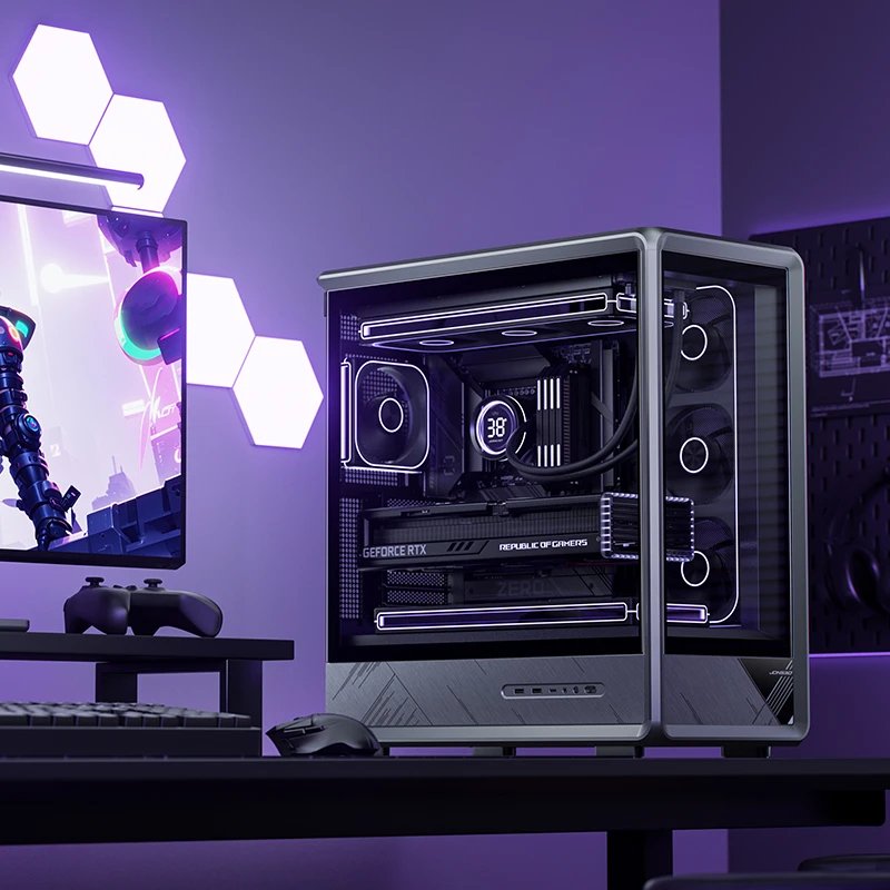 Jonsbo D401 Pc-Gehäuse, Midi Tower, Atx, Tempered Glass - Schwarz