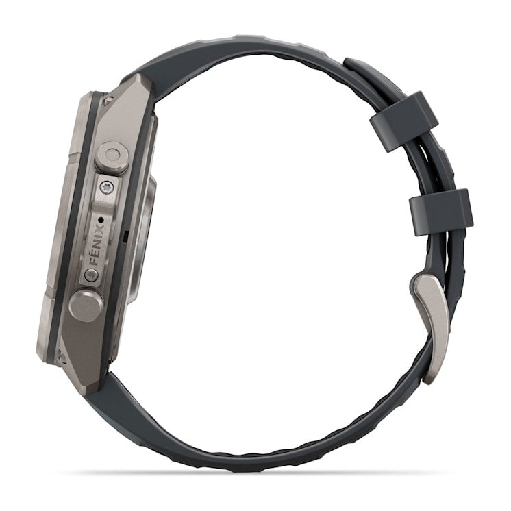 Garmin Fenix 9 Pro Bluetooth Gps 47mm Titanio Con Correa De Silicona En Gris