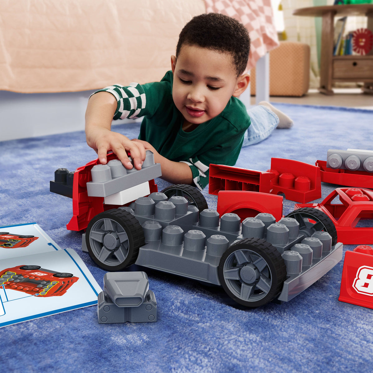 Coche De Carreras Bloques De Construccion Mega Bloks