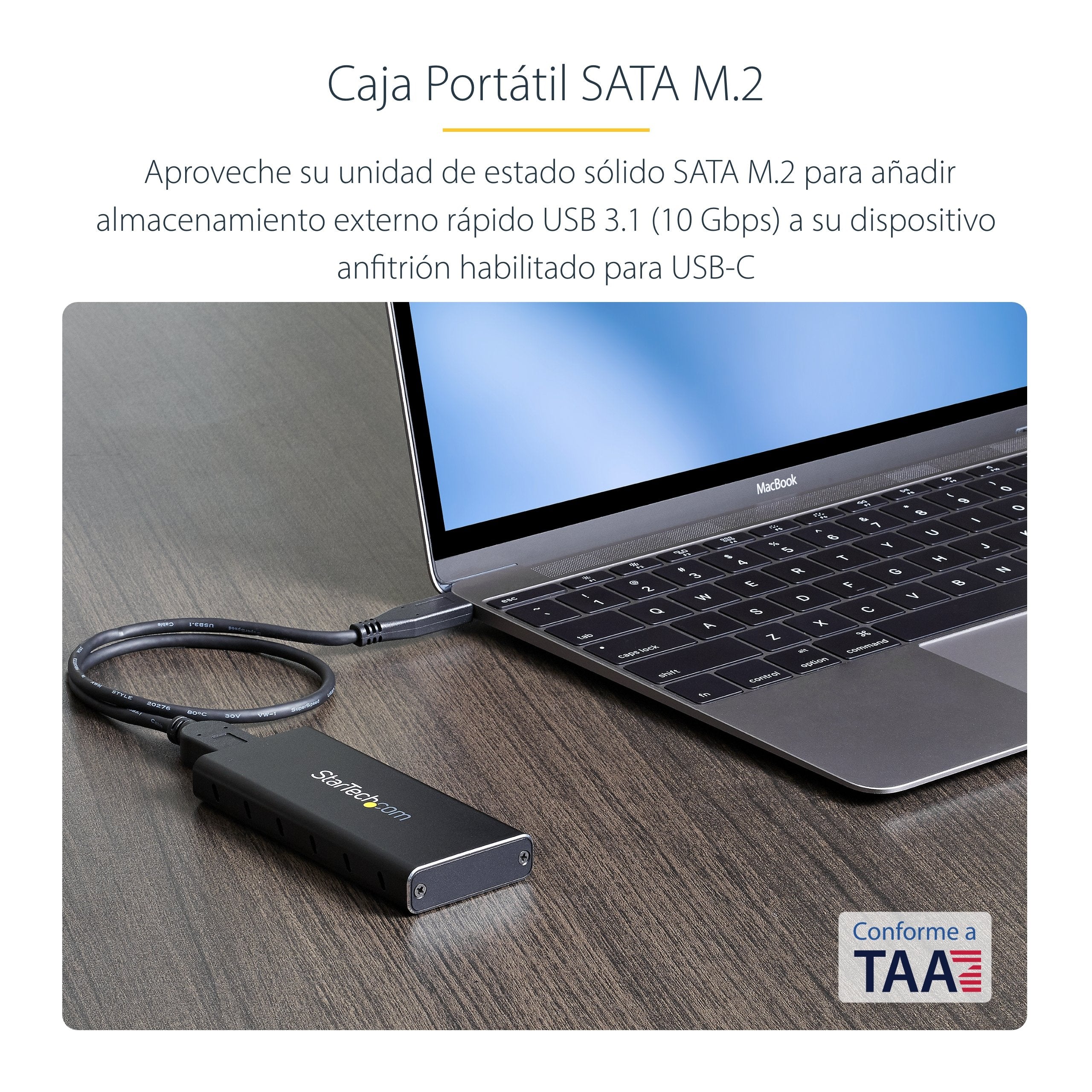 Startech Caja M.2 Ngff A Usb 3.1 Usb-C