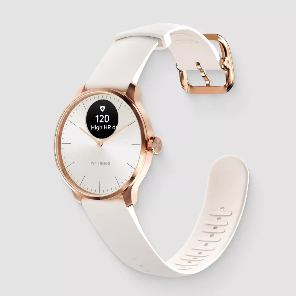 Withings Scanwatch Light, Rose Gold Blanco