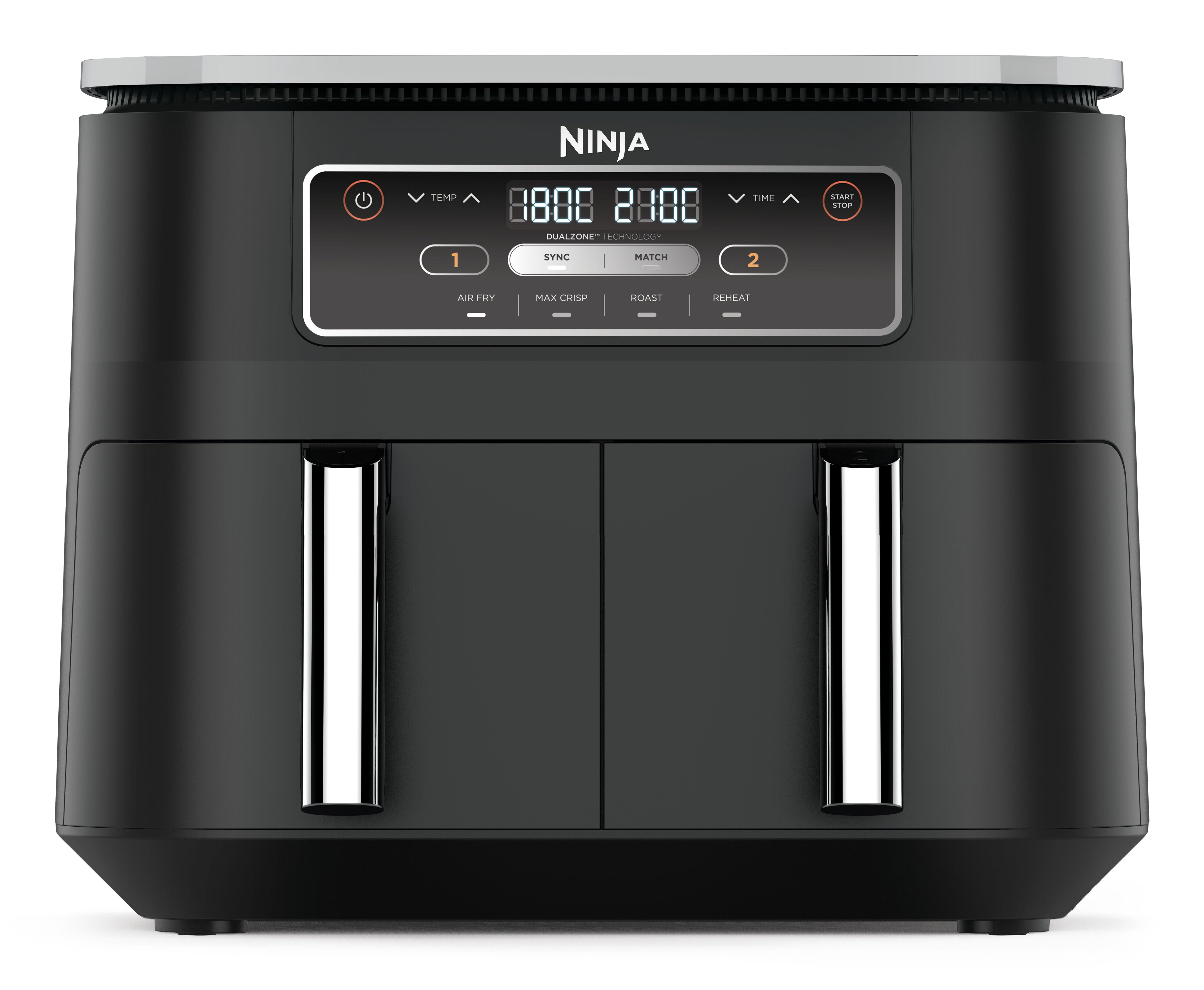 EAN 0622356320450 - Ninja AF200EU freidora Doble 7,6 L Independiente 2400 W Freidora de aire caliente Negro imagen 1