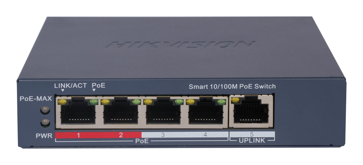 EAN 6942160449937 - Hikvision DS-3E1105P-EIV2 switch Gestionado L2 Fast Ethernet (10/100) Energía sobre Ethernet (PoE) Escrit imagen 1