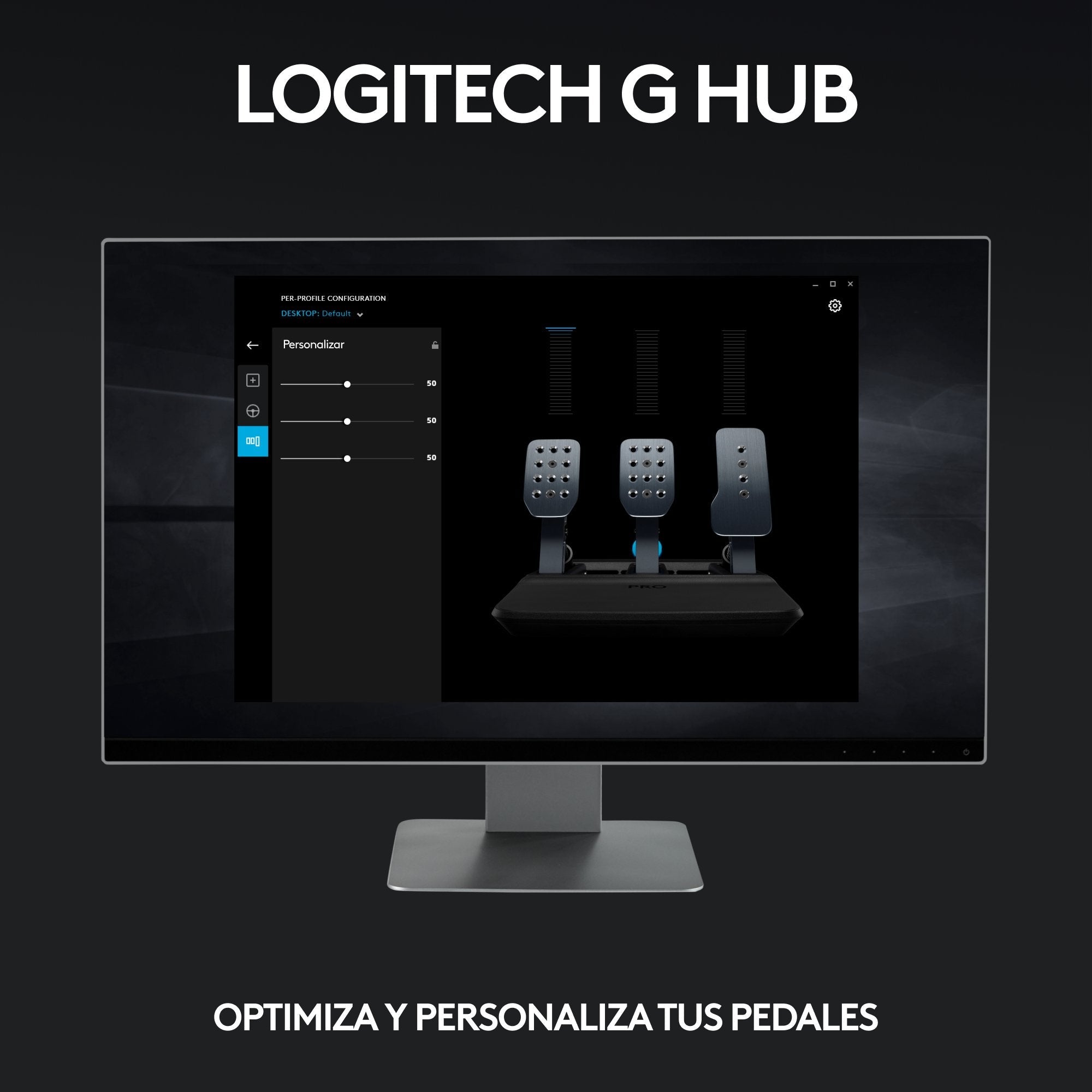 Logitech G Pro Racing Pedals Pedales Cableado Para Pc Microsoft Xbox One Microsoft Xbox Series S Microsoft Xbox Series X Sony Playstation 4 Sony Playstation 5