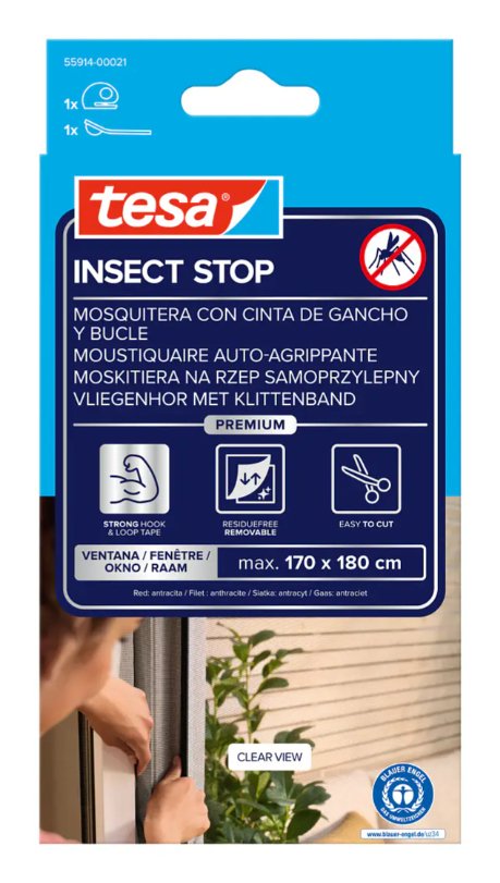 EAN 4042448857705 - TESA 55914-00021-00 red anti mosquitos Ventana Antracita imagen 2