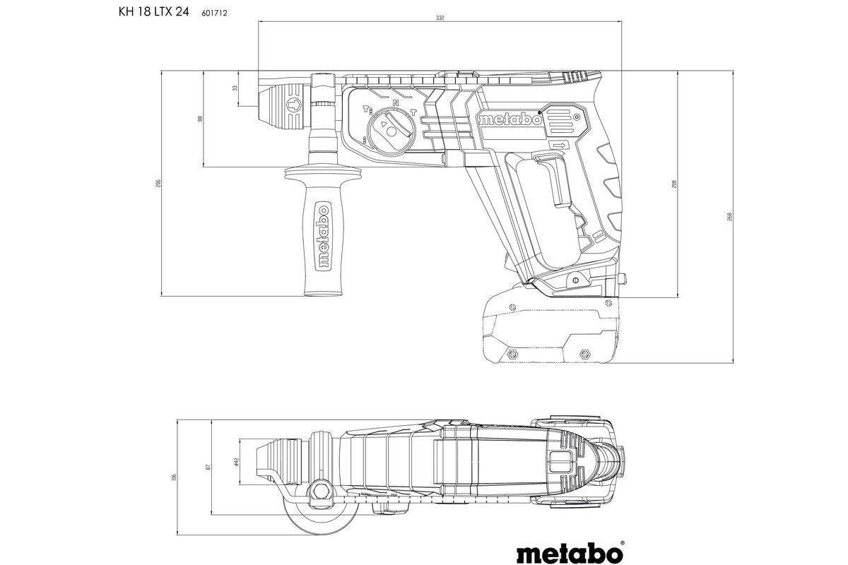 EAN 4061792218239 - Metabo KH 18 LTX 24 1400 RPM SDS Plus imagen 3