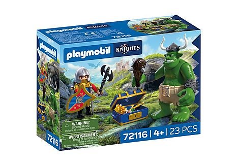 Playmobil 72116 Knights Troll Mit Löwenritterschatz 72116