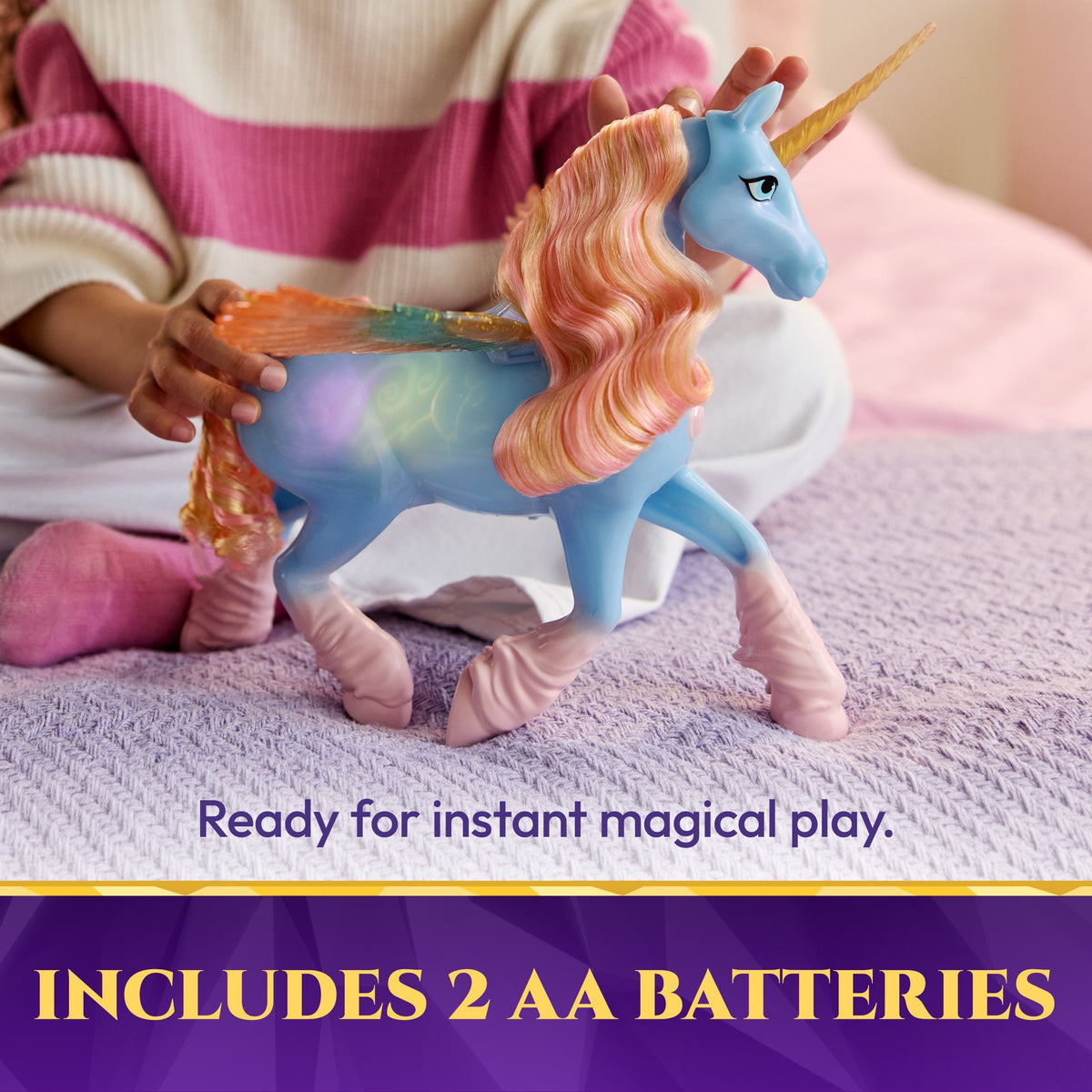 Spinmaster Unicorn Academy - Glow Magic Skywind (Interaktives Unicornio Con Luz Y Soun) 6076377