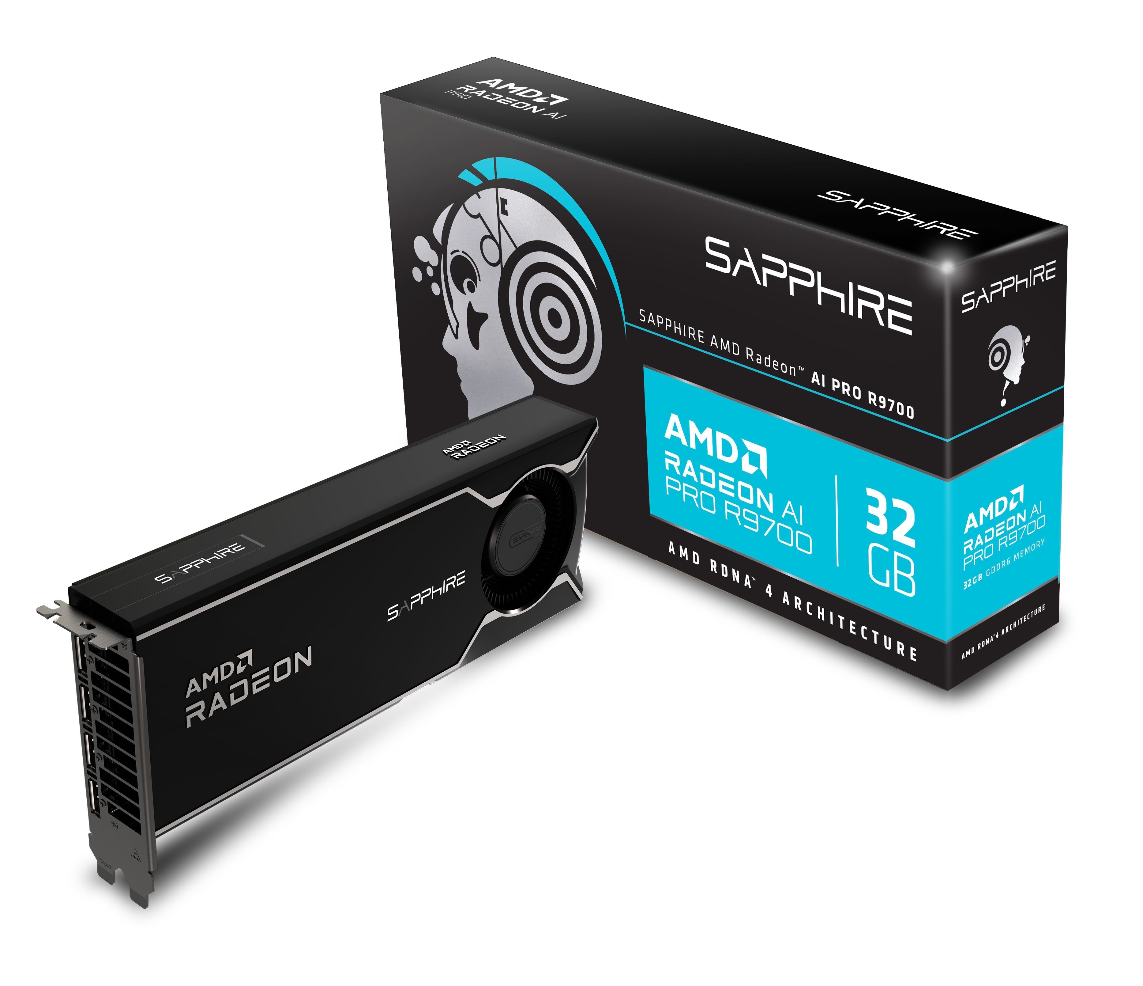 Tarjeta Gráfica Sapphire Ai Pro R9700 32 Gb Lite  32358-01-20g